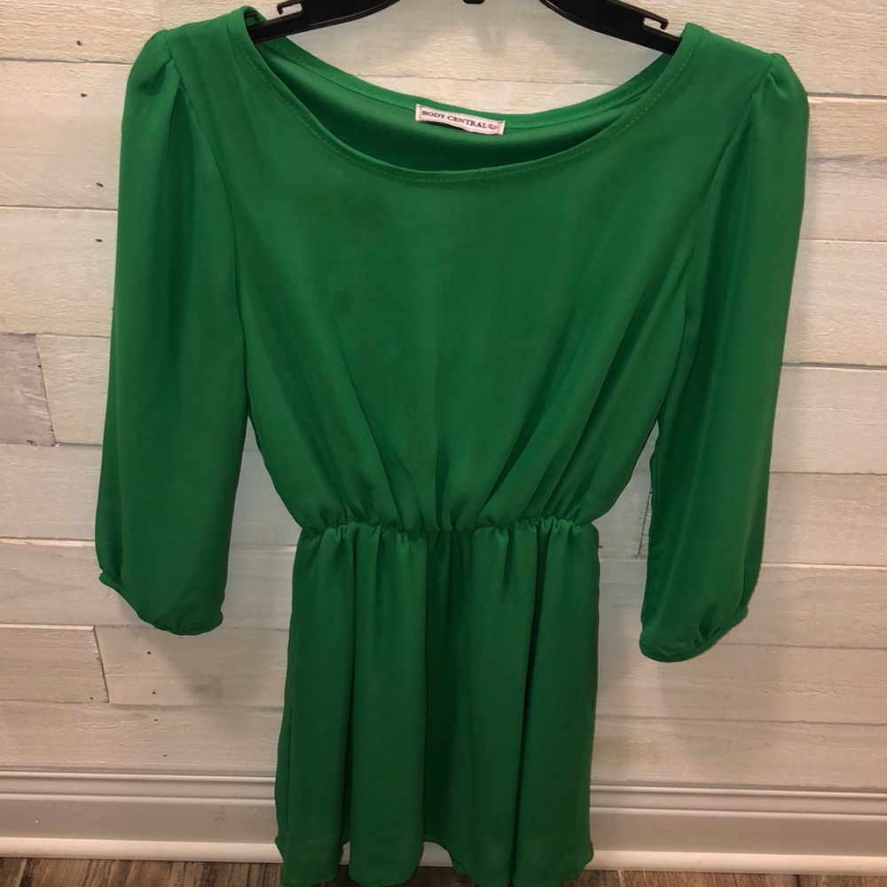 Green sheer Dress